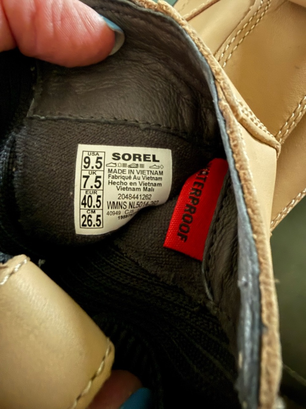 Sorel Caribou X Women's Chelsea Boot in Canoe and Jet - Picture 11 of 13